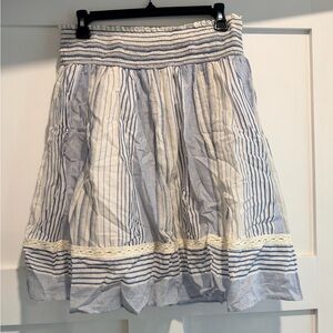 Max studio Striped Blue and White Women's Skirt